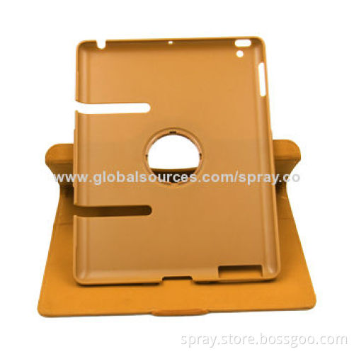 360 Rotating Magnetic PU Leather Stand Case Cover for iPad 2/3, Various Colors Available